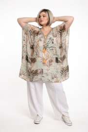 ONE OF A KIND  viscose zomer poncho/tuniek