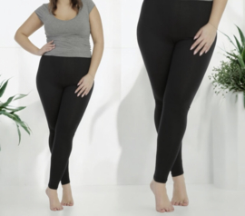 Italia Bensini slim katoen/lycra THERMO  legging zwart