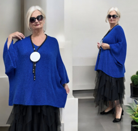 ITALIA oversized acryl mix gebreide top
