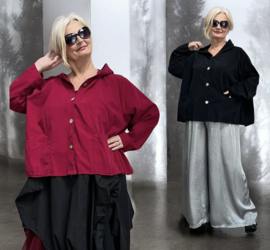Moonshine fijn corduroy katoen A-lijn blazer met capuchon  apart/in meerdere kleuren