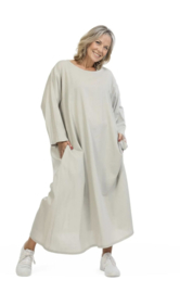 AKH oversized viscose/linnen jurk apart