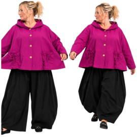 Moonshine katoen A-lijn blazer met capuchon  apart