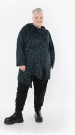 AKH winter viscose mix oversized top/tuniek met col apart stretch