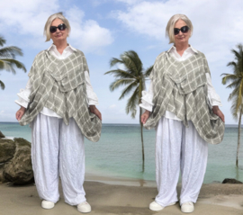 Vincenzo Allocca oversized linnen top/tuniek apart