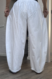 Moonshine katen/linnen look ballonbroek apart wit