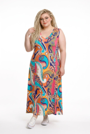 Ophilia viscose A-lijn jurk/ stretch