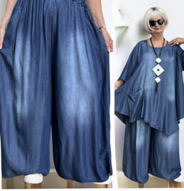 Moonshine jeans tencel wijde broek apart