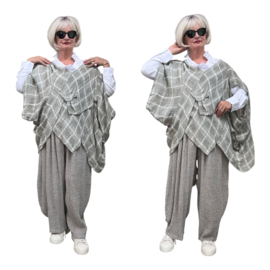 Vincenzo Allocca oversized linnen top/tuniek apart