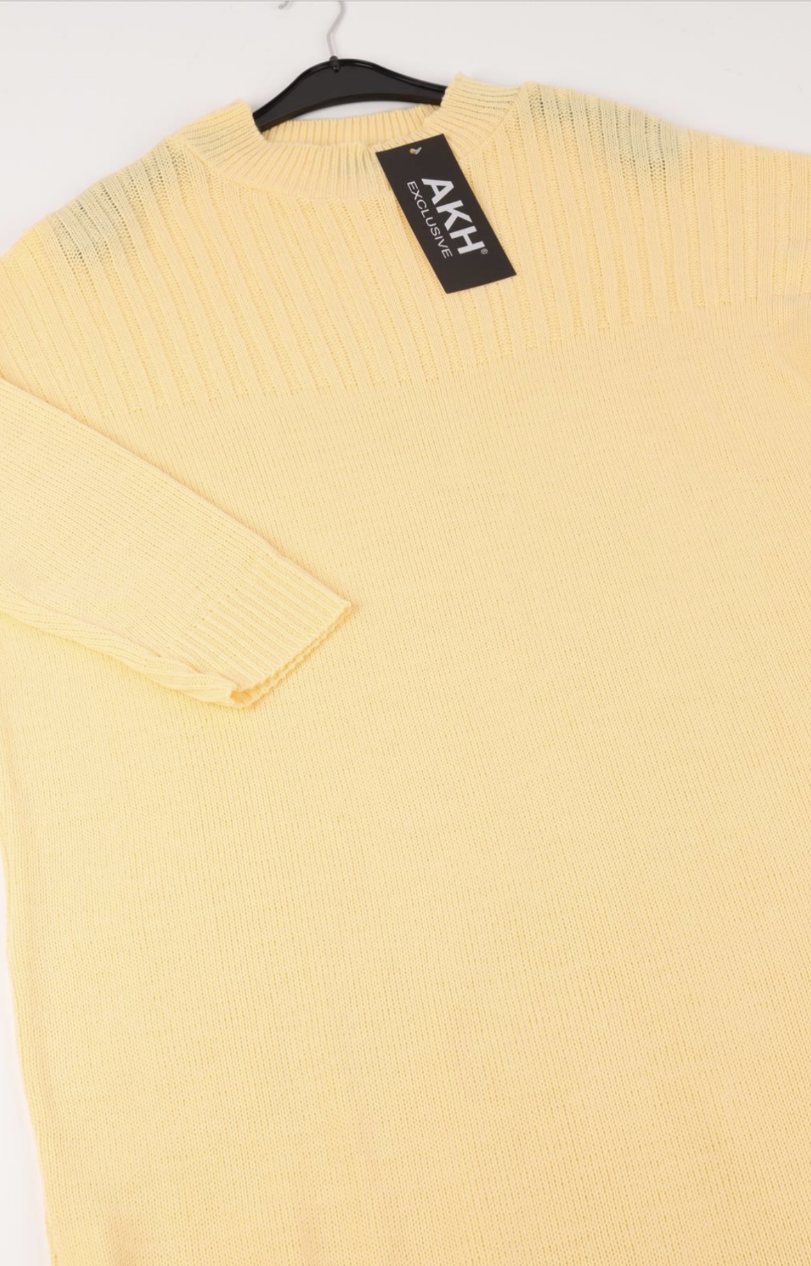 AKH gebreide oversized tuniek/jurk  apart stretch