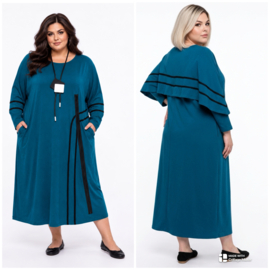dYb katoen jurk met zakken/ apart stretch