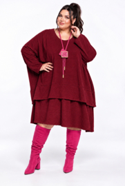 ITALIA  oversized viscose winter jersey mix jurk apart/stretch /in meerdere kleuren