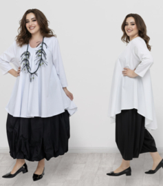 Moonshine  katoen A-lijn tuniek stretch/meerdere kleuren