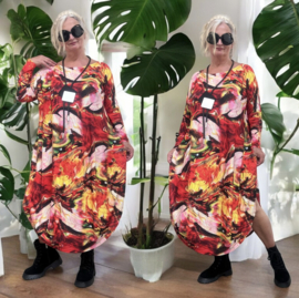 Sasha viscose jurk met zakken stretch