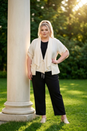 KEKOO design viscose korte blazer/vest