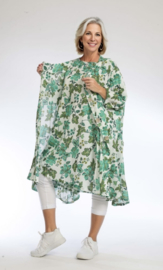 AKH oversized katoen A-lijn blazer/tuniek met zakken apart