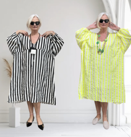 ITALIA MODA oversized katoen mousseline tuniek/jurk jurk /in meerdere kleuren
