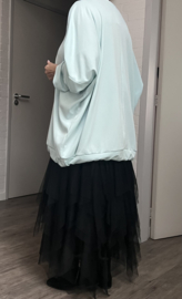 ITALIA  oversized  viscose top apart stretch/in meerdere kleuren