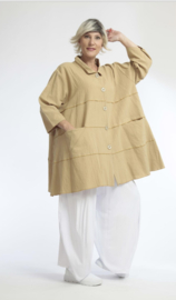 AKH viscose/linnen  A-lijn blazer