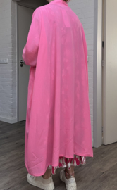 AKH oversized chique A-lijn blazer/vest met zakken apart
