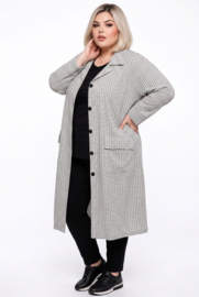 AKH oversized viscose jersey blazer/zomerjas apart/stretch/in meerdere kleuren