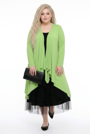 Naveed  oversized viscose jersey vest/stretch