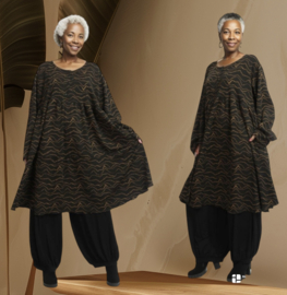 AKH oversized A-lijn viscose jurk  /stretch