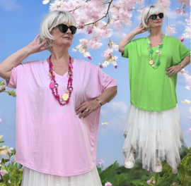 ITALIA oversized viscose top /in meerdere kleuren