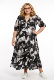 Vincenzo Allocca oversized viscose  BOHO A-lijn jurk apart