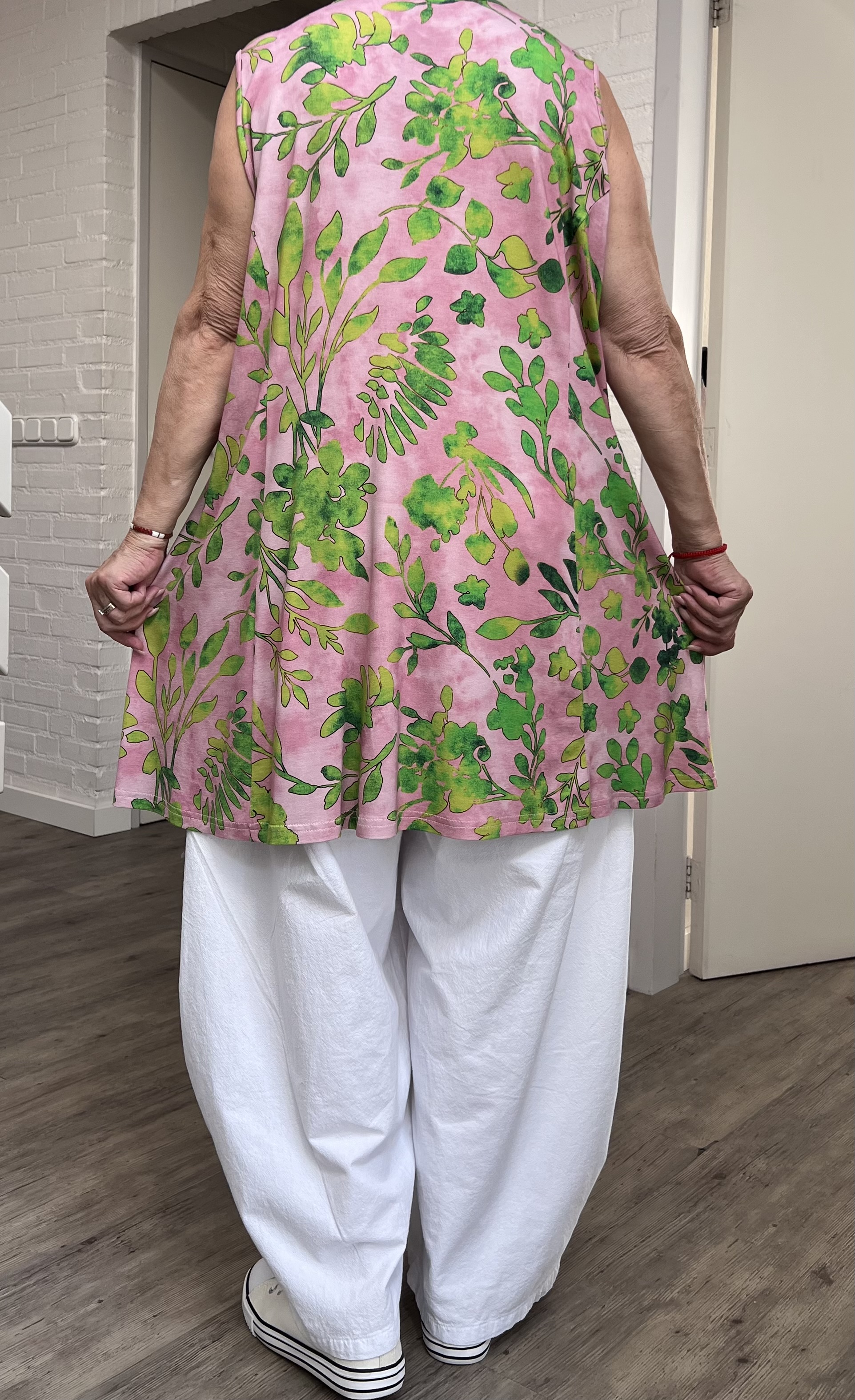 Ophilia viscose A-lijn tuniek  met aparte decolleté stretch