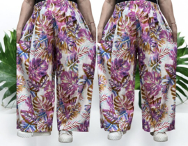 AKH oversized viscose /linnen look broek