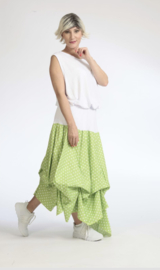 AKH oversized katoen rok met verstelbare plooien