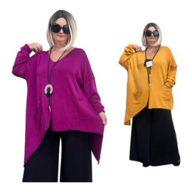 Moonshine oversized  viscose gebreide top /in meerdere kleuren