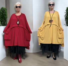 Haniya viscose mix A-lijn tuniek  stretch /in meerdere kleuren