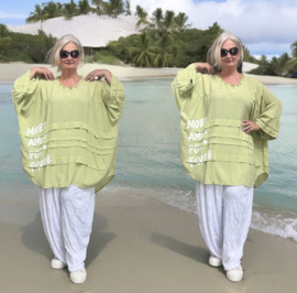 KEKOO design oversized viscose ballon tuniek