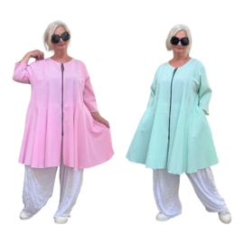 AKH  katoen  A-lijn vest/tuniek/blazer /in meerdere kleuren