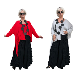 Moonshine oversized katoen  gebreide top stretch/in meerdere kleuren
