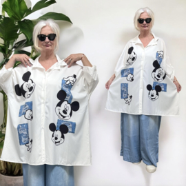 ITALIA oversized viscose blouse/hemd