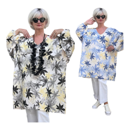 ITALIA MODA oversized katoen mousseline tuniek/in meerdere kleuren