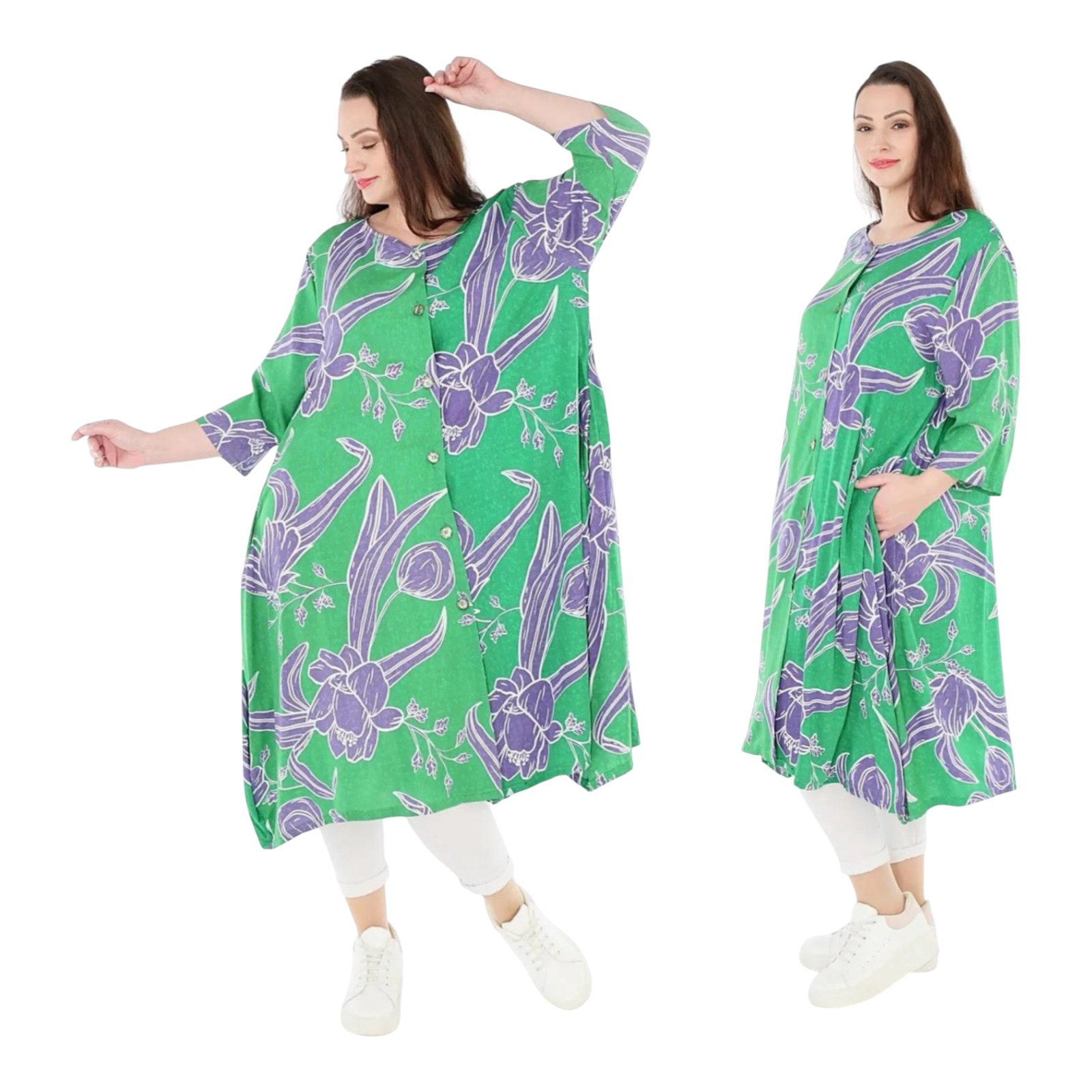 AKH viscose oversized A-lijn blouse/tuniek