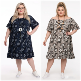 ITALIA oversized viscose A-lijn zomer jurk/in meerdere kleuren