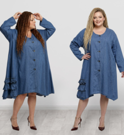 LaBass jeans katoen A-lijn blazer/vest/jurk