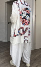 ITALIA oversized viscose blouse/hemd