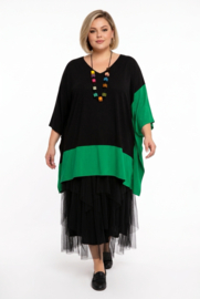 CN-G oversized viscose tuniek zwart