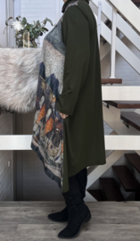 Hookk design jersey katoen A-lijn  jurk  stretch
