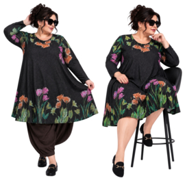 ITALIA MODA jersey viscose A-lijn jurk /stretch