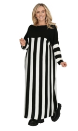 AKH oversized gebreide boucle tuniek/jurk  apart stretch