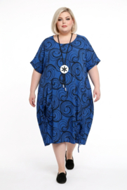 LaBass viscose ballon jurk/in meerdere kleuren