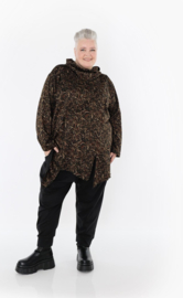 AKH winter viscose mix oversized top/tuniek met col apart stretch