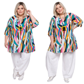 Naveed oversized viscose A-lijn tuniek