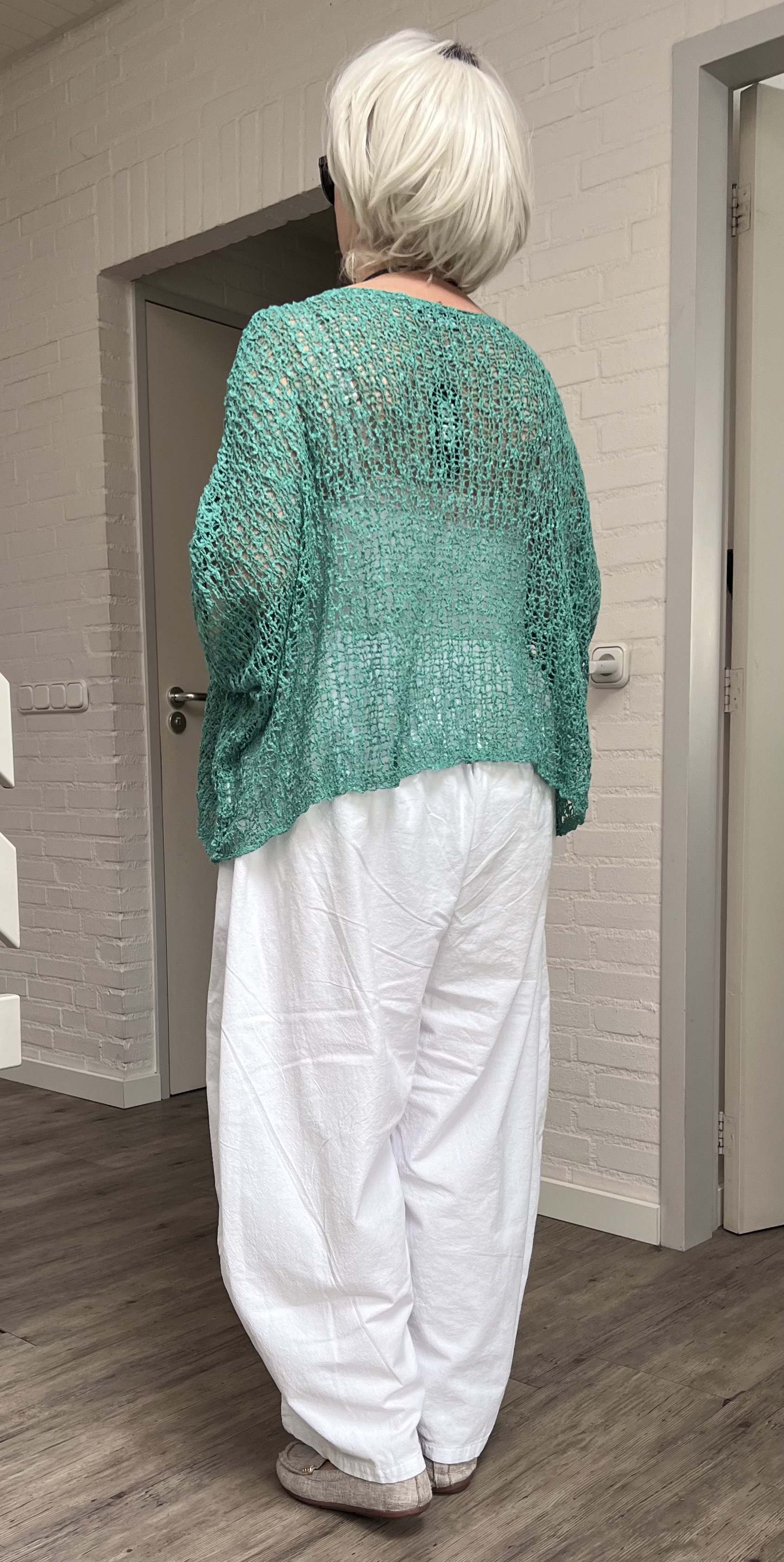 MB katoen/acryl oversized zacht  gebreide top stretch /in meerdere kleuren
